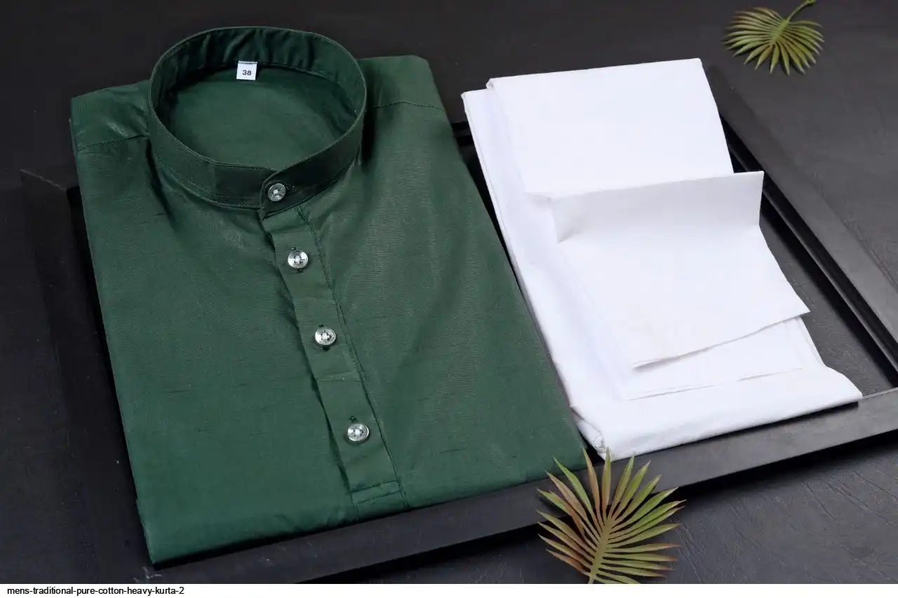 MENS TRADITIONAL PURE COTTON HEAVY KURTA 2 C