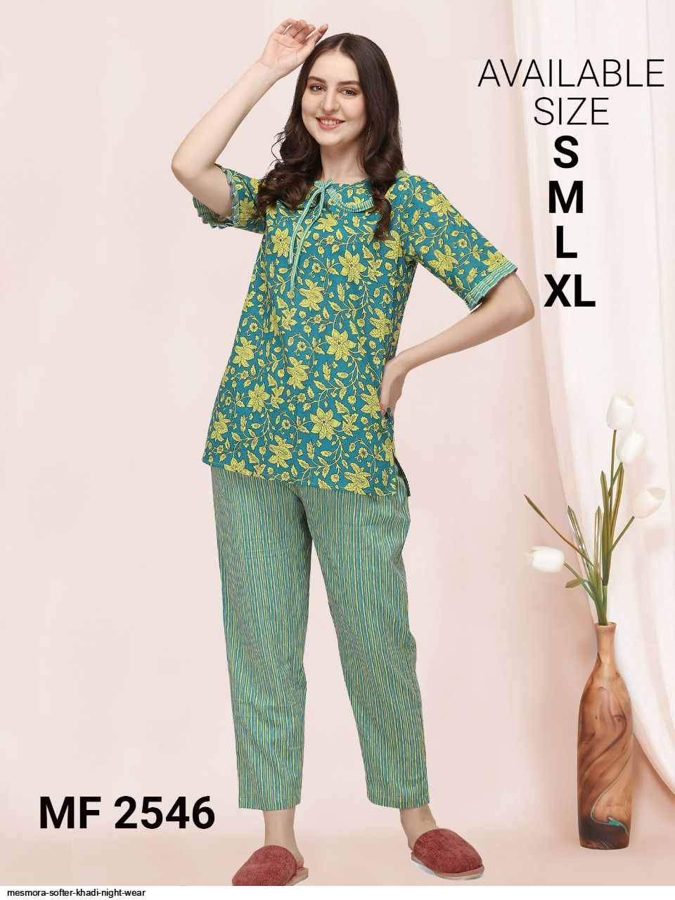 MESMORA SOFTER KHADI NIGHT WEAR MF2546