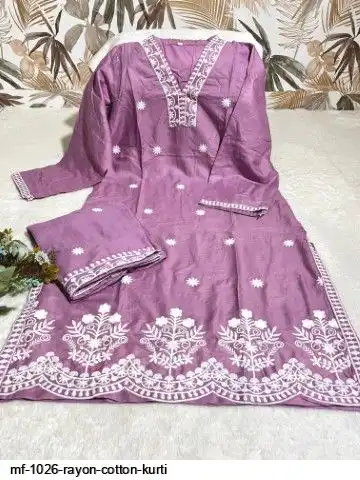 MF 1026 RAYON COTTON KURTI 4