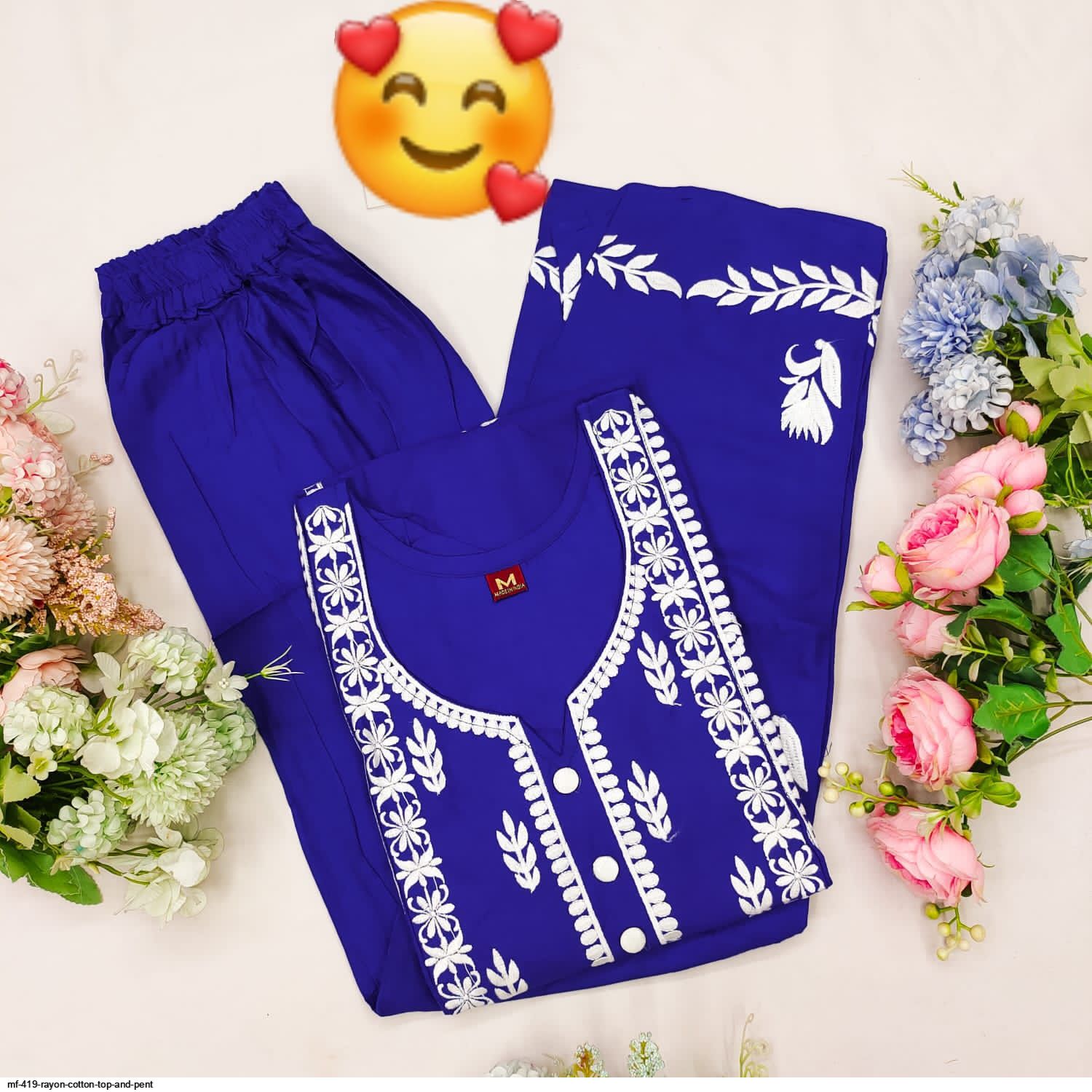 MF 419 Rayon cotton TOP AND PENT