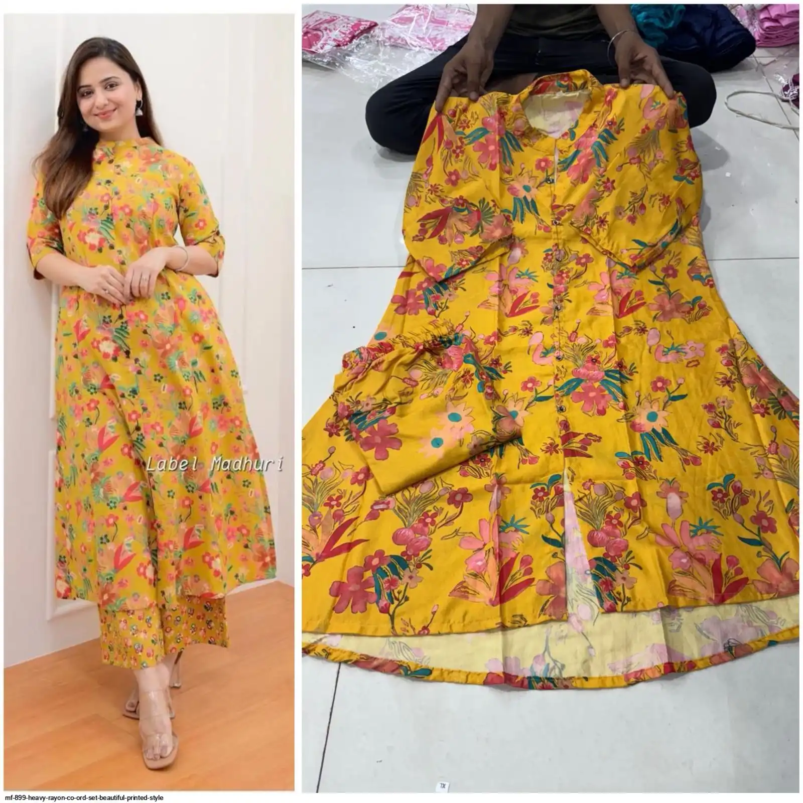 MF 899 HEAVY RAYON CO ORD SET BEAUTIFUL PRINTED STYLE 22