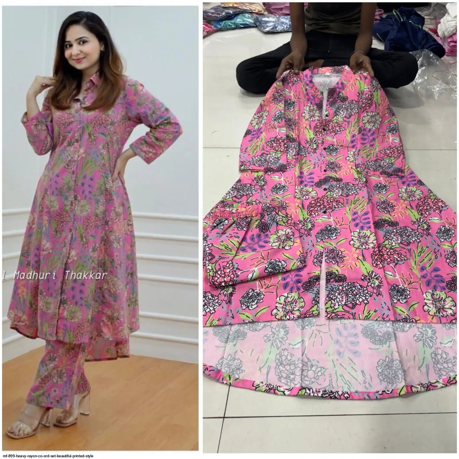 MF 899 HEAVY RAYON CO ORD SET BEAUTIFUL PRINTED STYLE 16