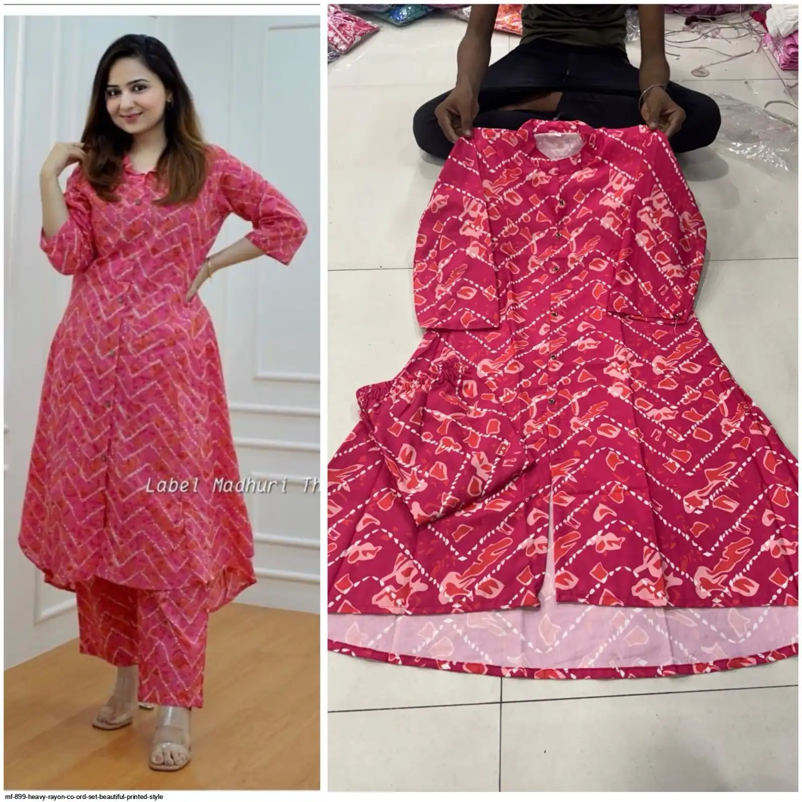 MF 899 HEAVY RAYON CO ORD SET BEAUTIFUL PRINTED STYLE 24