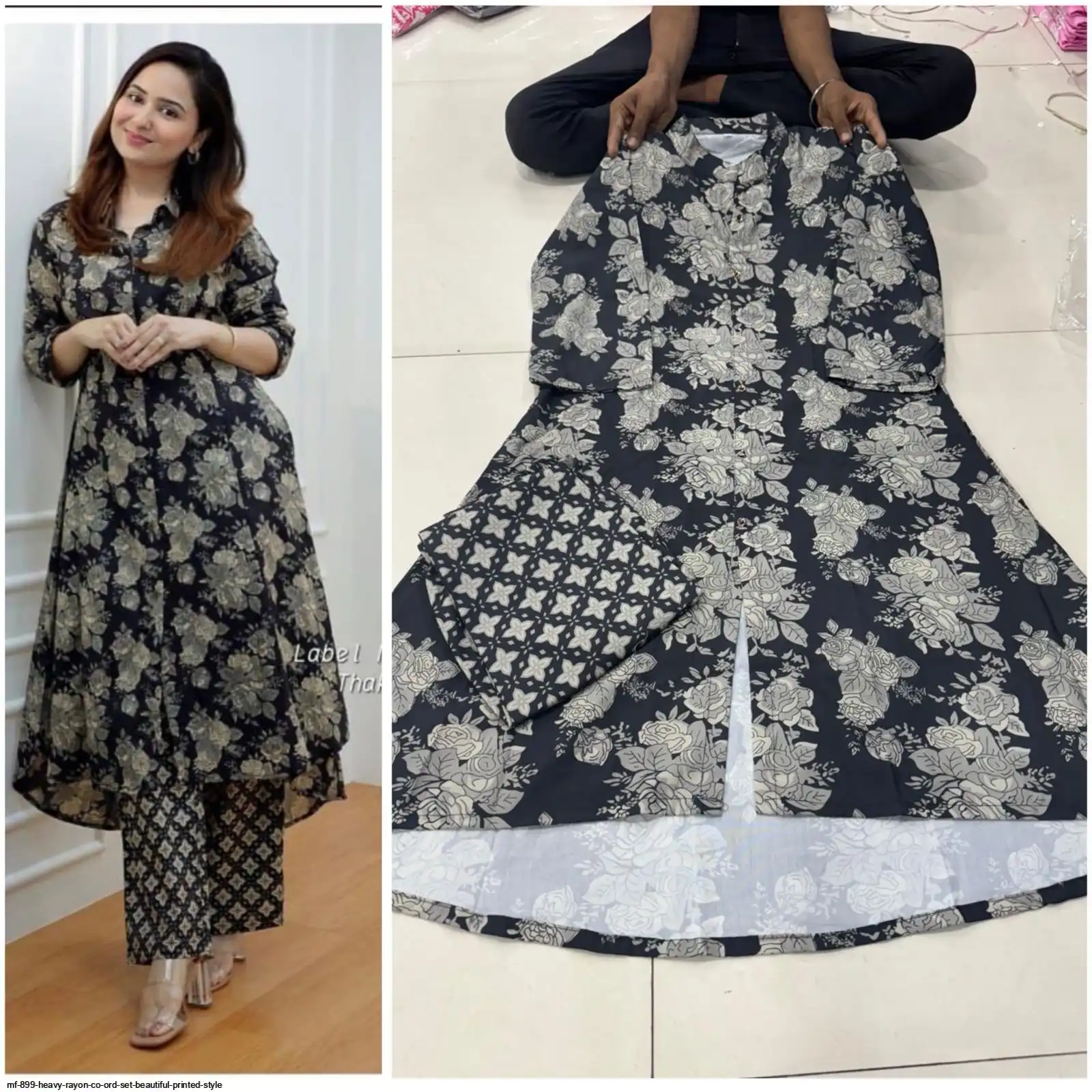 MF 899 HEAVY RAYON CO ORD SET BEAUTIFUL PRINTED STYLE 10