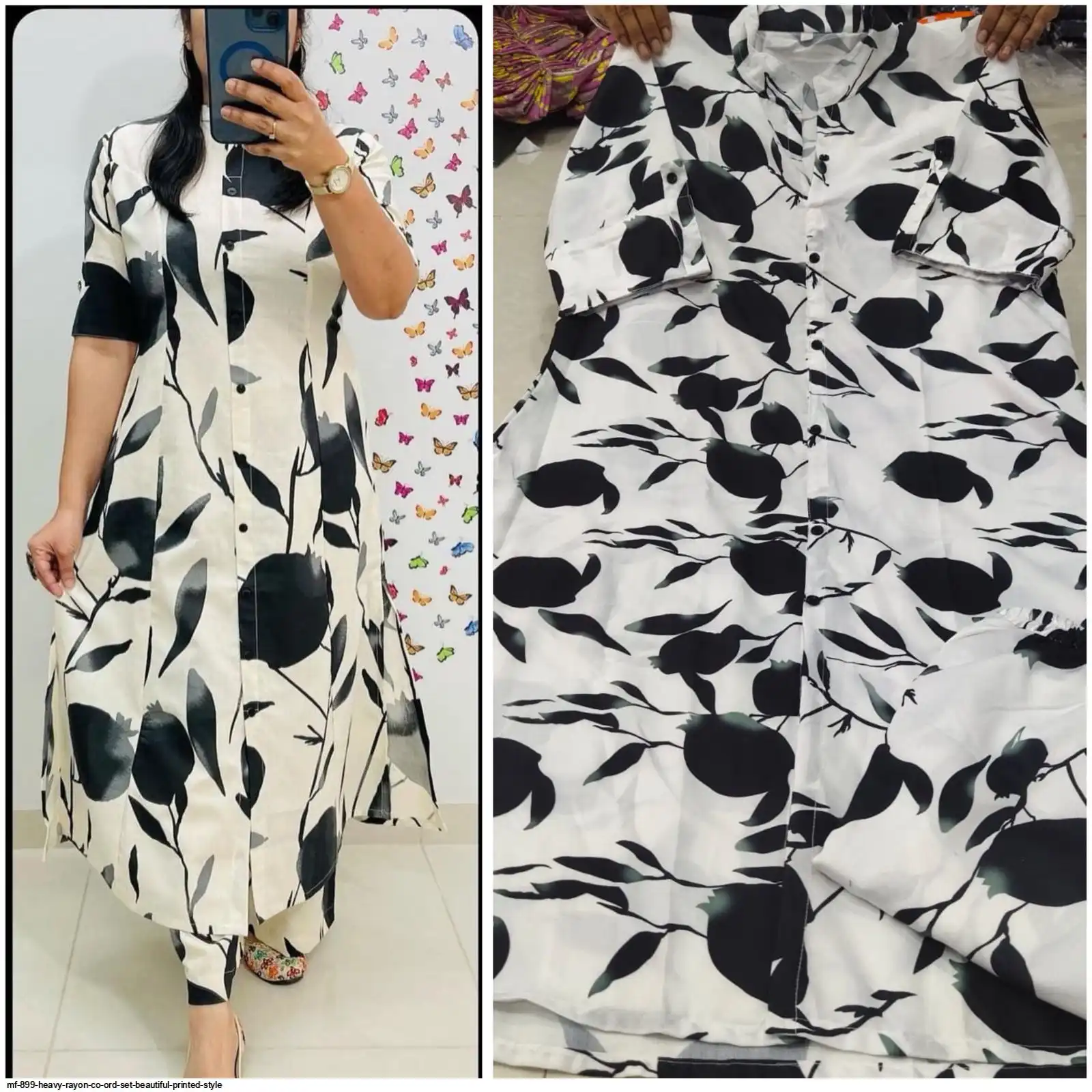 MF 899 HEAVY RAYON CO ORD SET BEAUTIFUL PRINTED STYLE 2