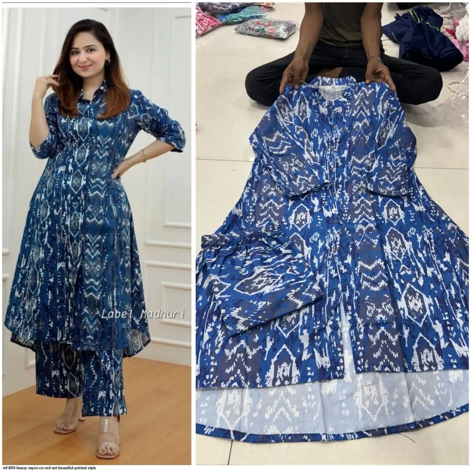 MF 899 HEAVY RAYON CO ORD SET BEAUTIFUL PRINTED STYLE 23