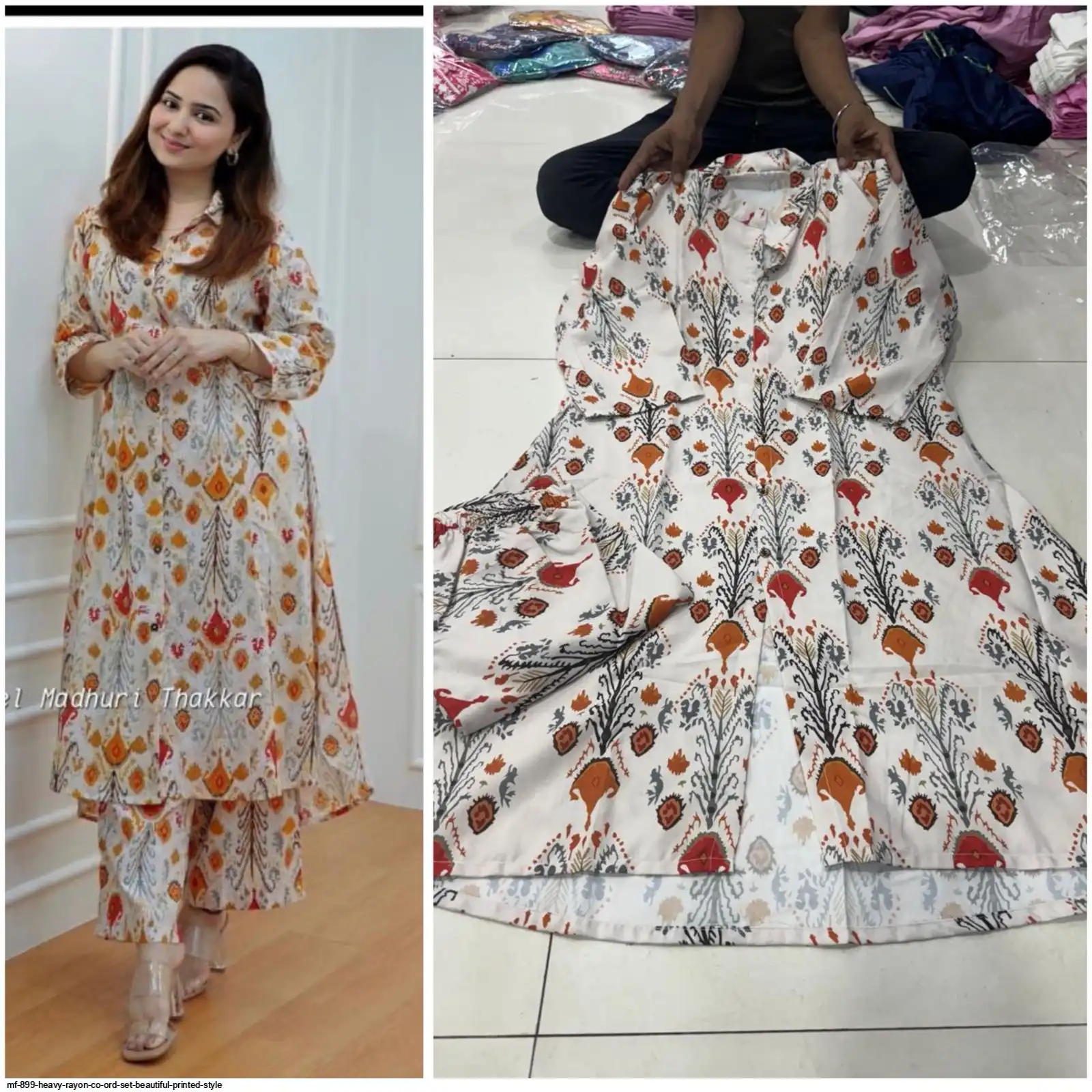 MF 899 HEAVY RAYON CO ORD SET BEAUTIFUL PRINTED STYLE 25