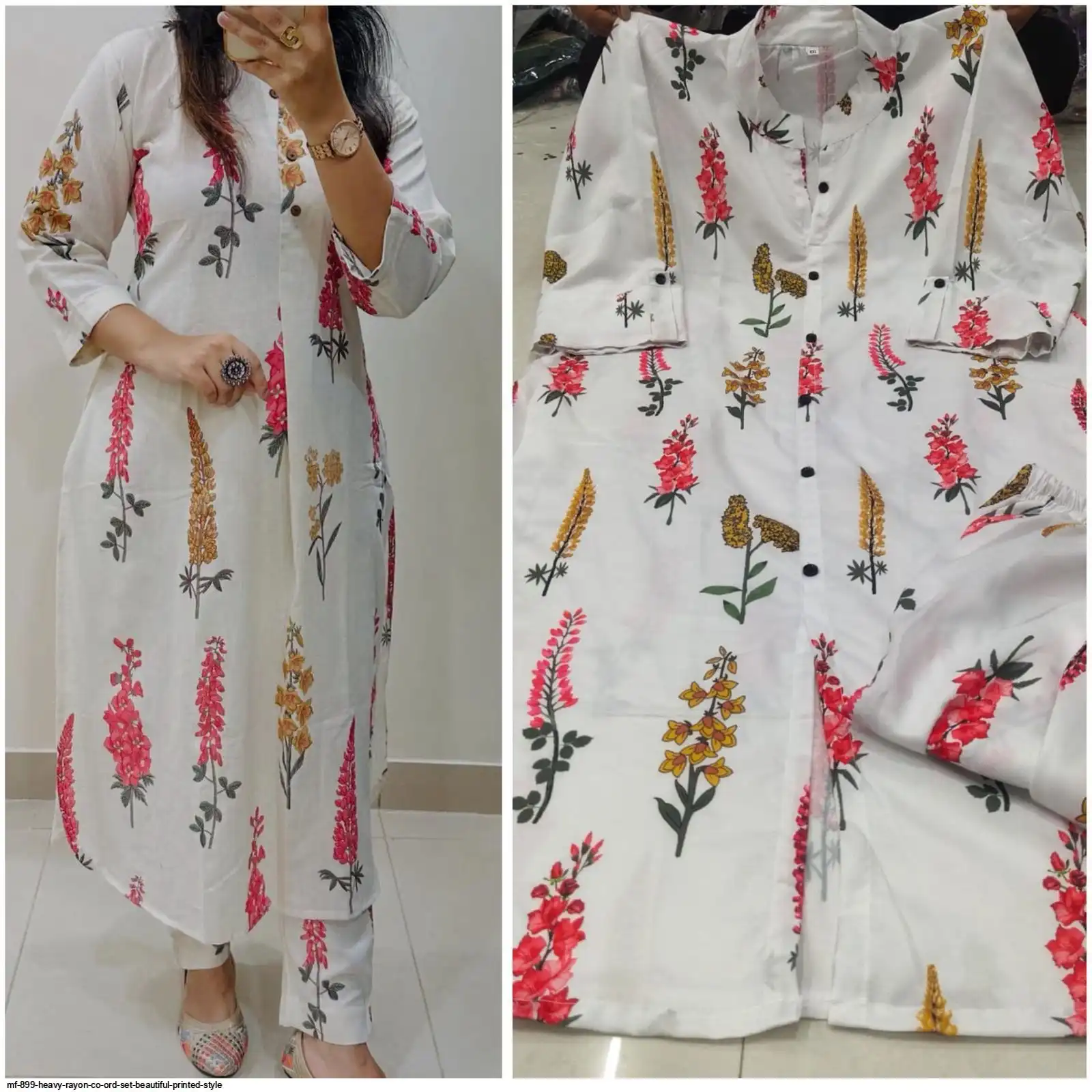 MF 899 HEAVY RAYON CO ORD SET BEAUTIFUL PRINTED STYLE 7