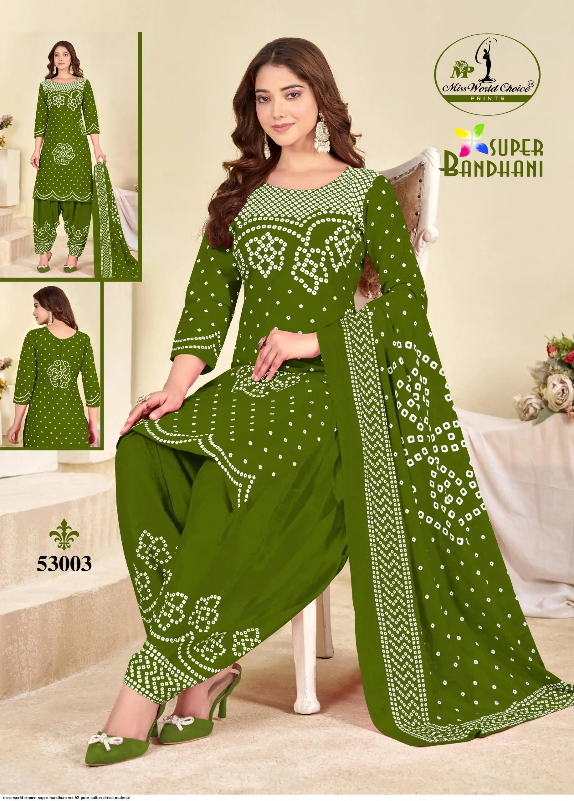 Miss World Choice Super Bandhani Vol 53 Pure Cotton