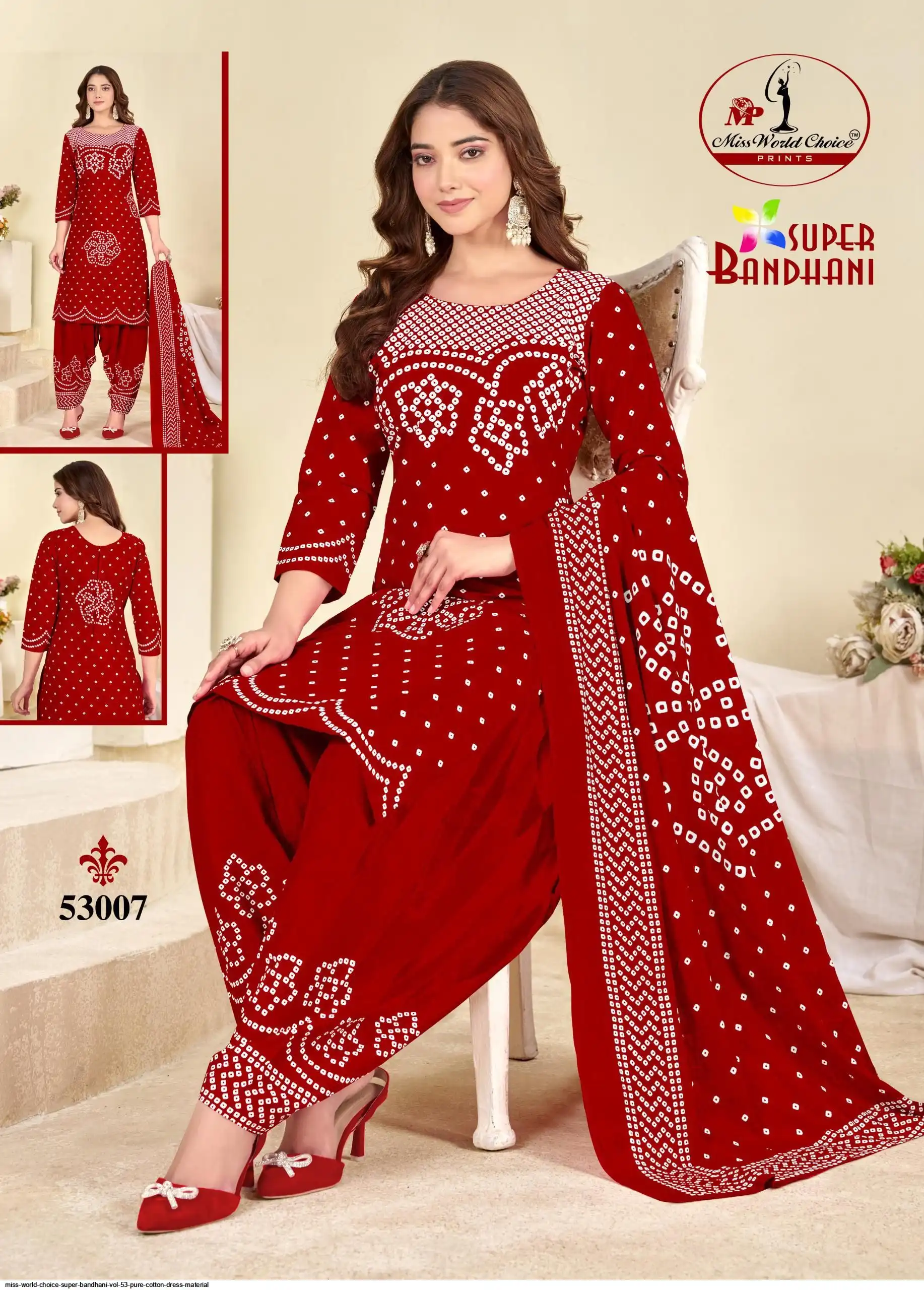 Miss World Choice Super Bandhani Vol 53 Pure Cotton