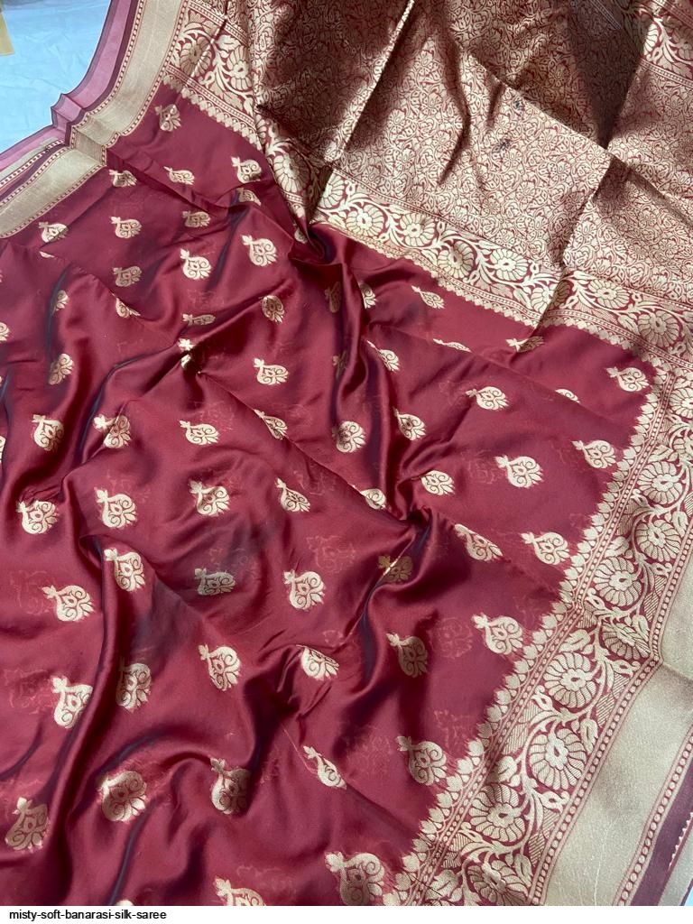 MISTY Soft Banarasi Silk Saree