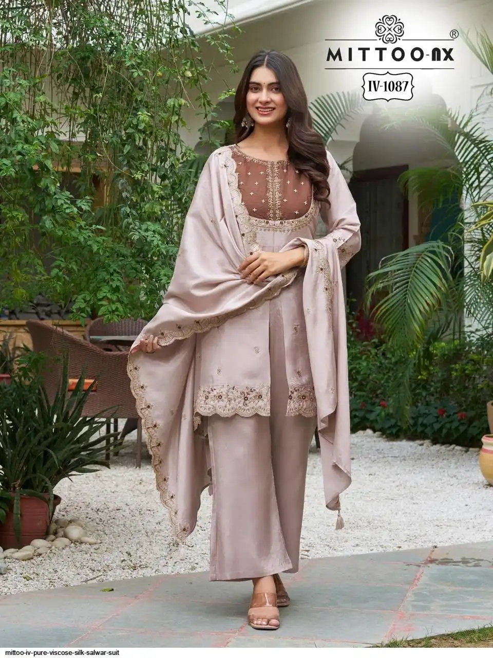 MITTOO IV PURE VISCOSE SILK SALWAR SUIT 1087