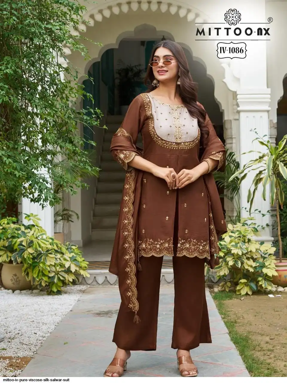 MITTOO IV PURE VISCOSE SILK SALWAR SUIT 1086