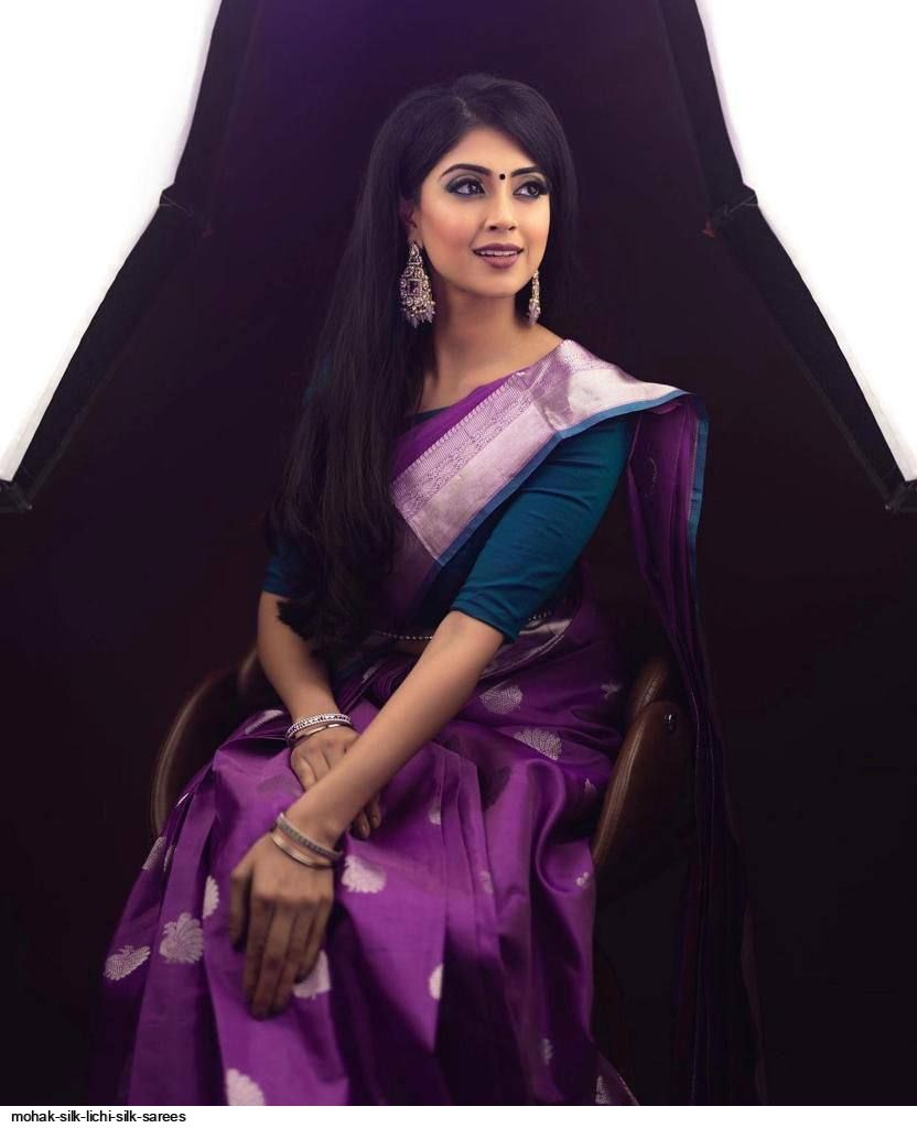 MOHAK SILK LICHI SILK SAREES
