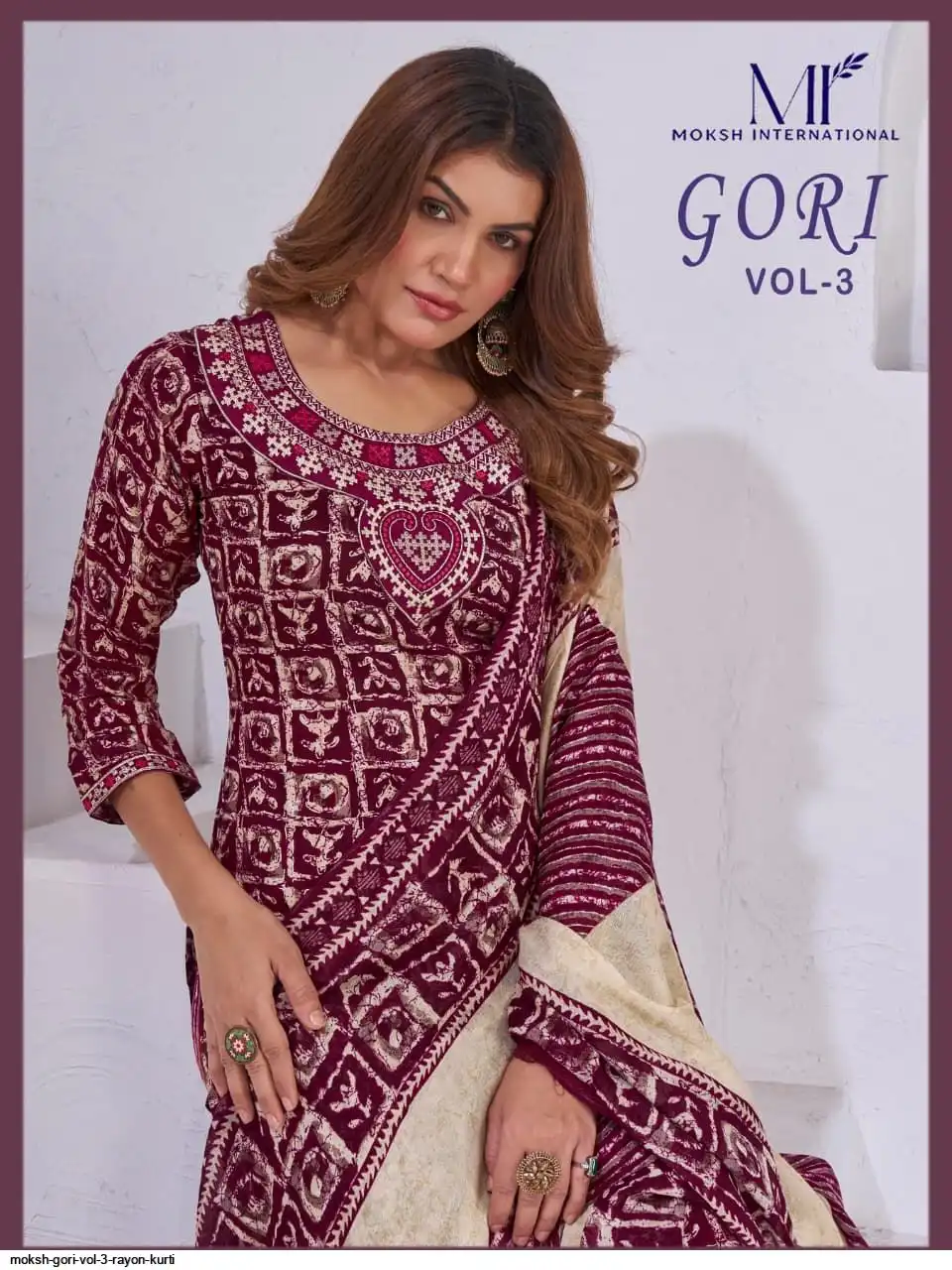 MOKSH GORI VOL 3 RAYON KURTI