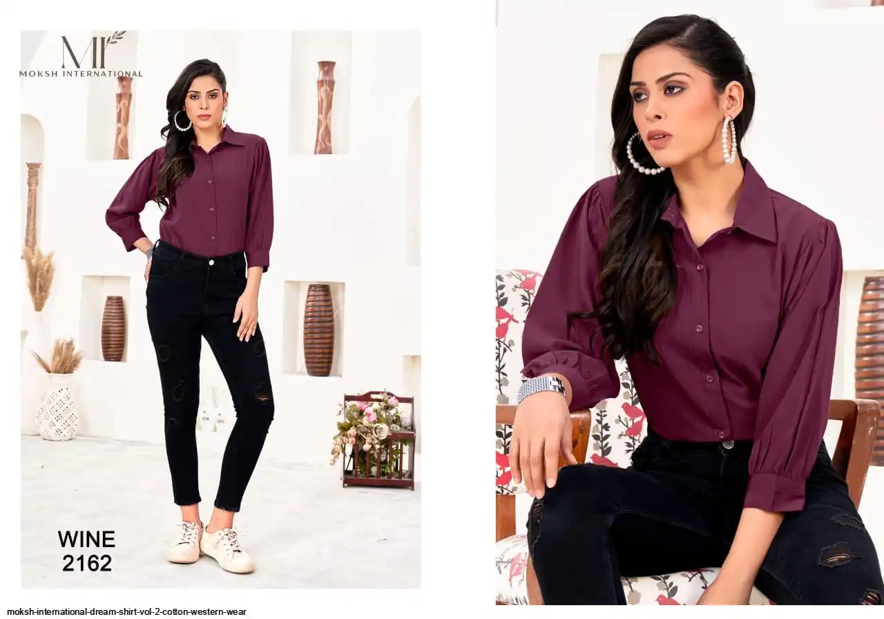 MOKSH INTERNATIONAL DREAM SHIRT VOL 2 COTTON WESTERN WEAR 2162