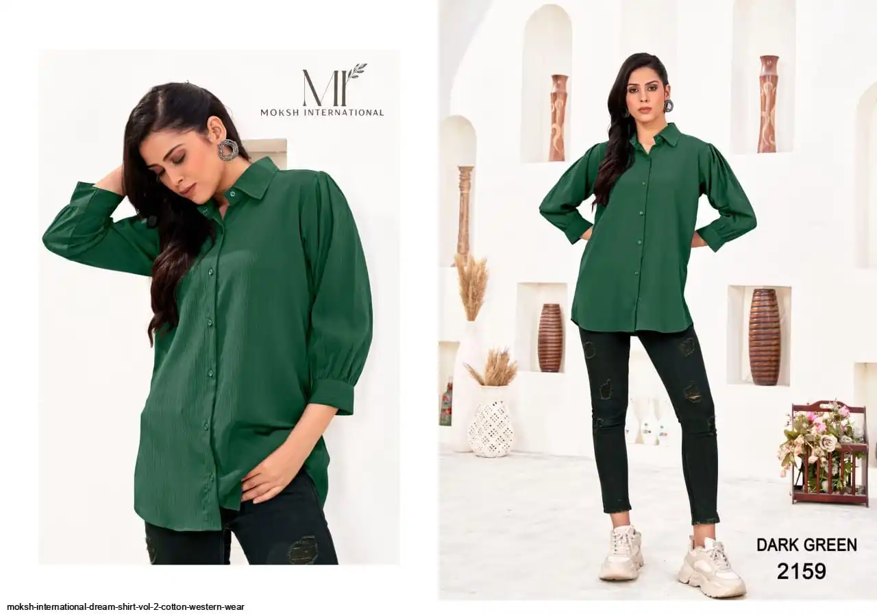 MOKSH INTERNATIONAL DREAM SHIRT VOL 2 COTTON WESTERN WEAR 2159