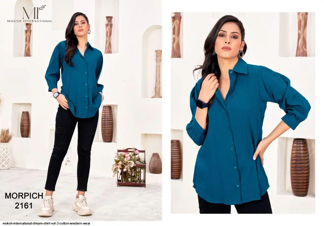 MOKSH INTERNATIONAL DREAM SHIRT VOL 2 COTTON WESTERN WEAR 2161