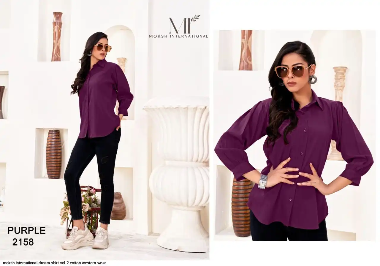MOKSH INTERNATIONAL DREAM SHIRT VOL 2 COTTON WESTERN WEAR 2158
