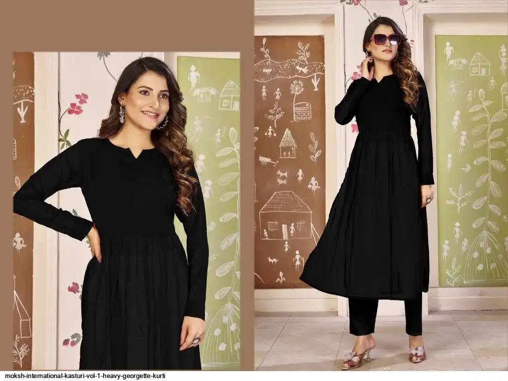 MOKSH INTERNATIONAL KASTURI VOL 1 HEAVY GEORGETTE KURTI 372