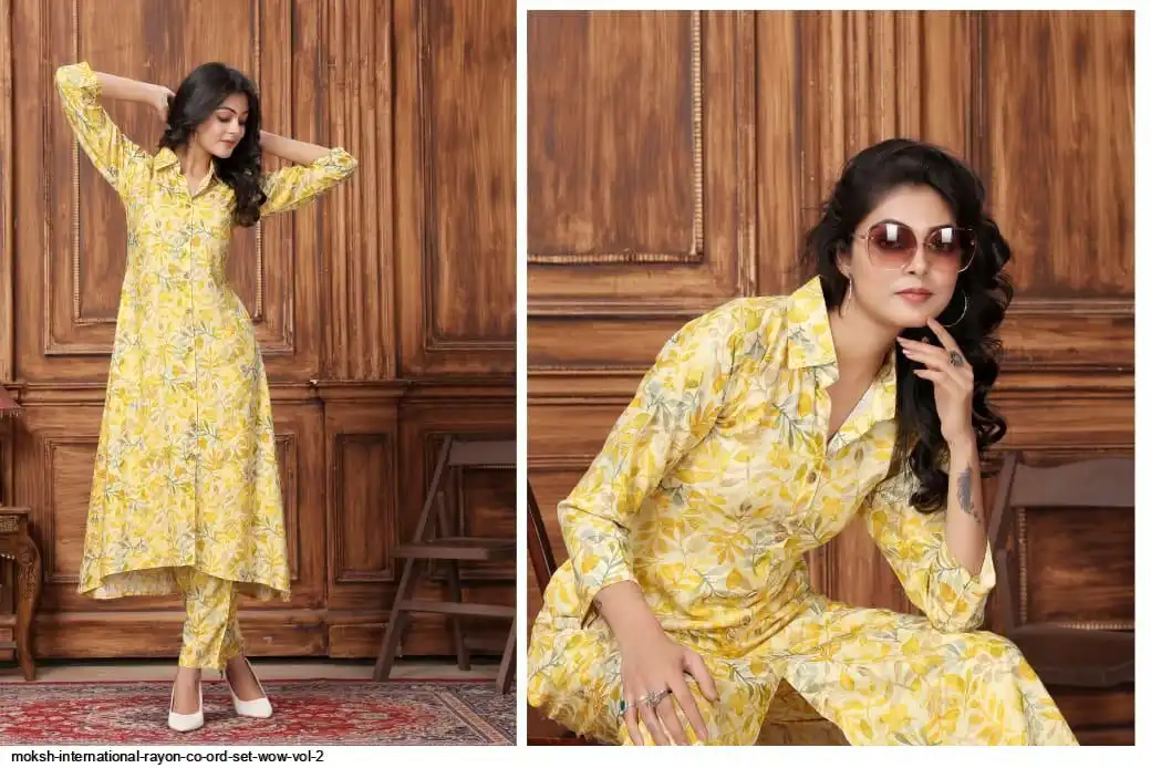 MOKSH INTERNATIONAL RAYON CO ORD SET WOW VOL 2 852