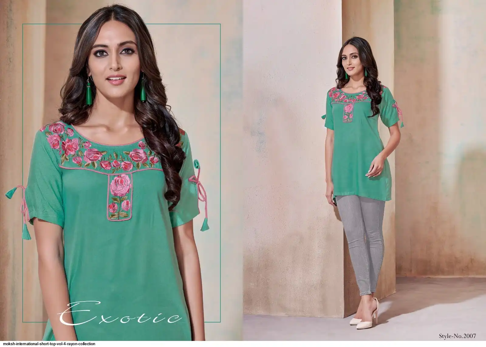 MOKSH INTERNATIONAL SHORT TOP VOL 4 RAYON COLLECTION 2007