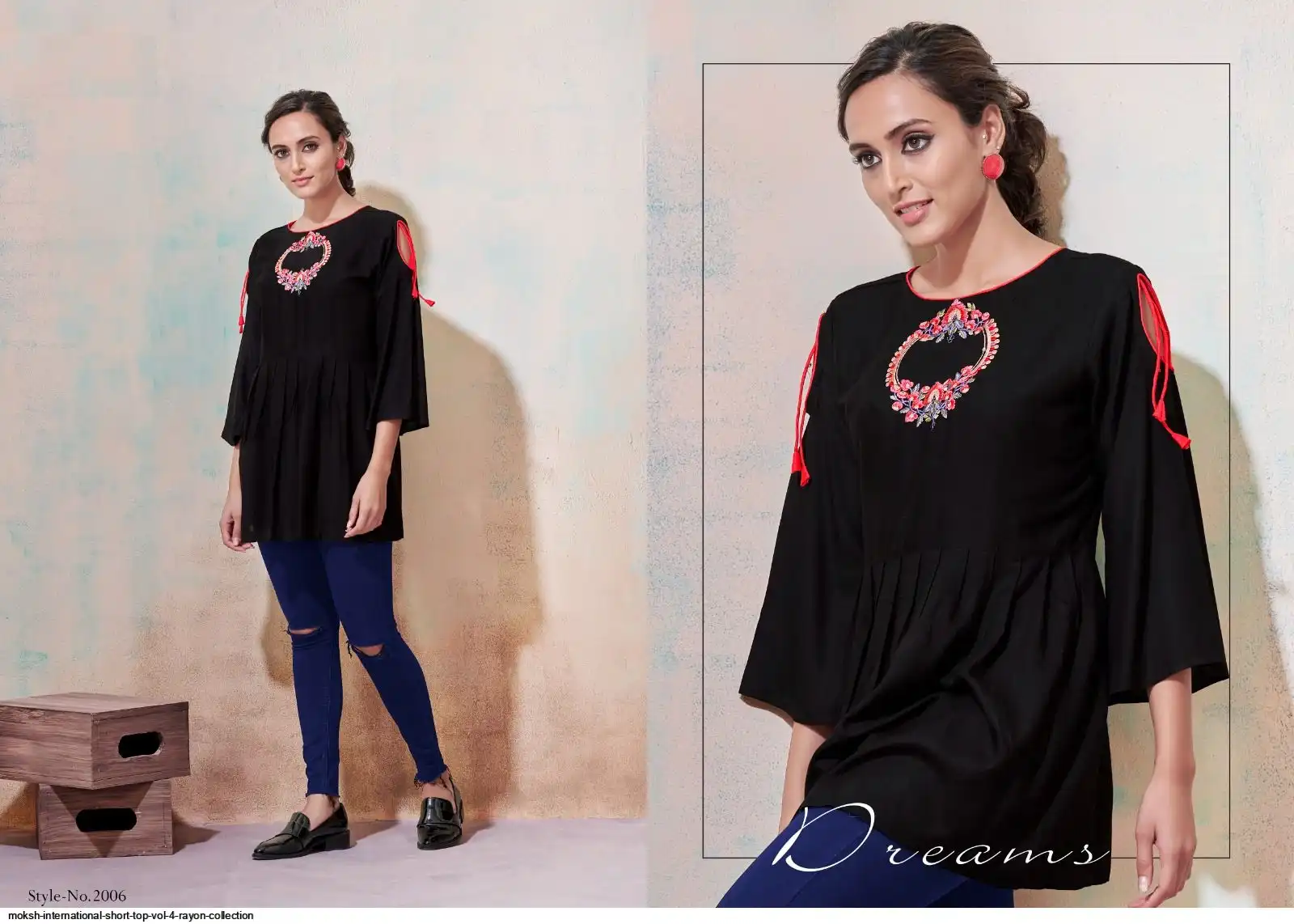 MOKSH INTERNATIONAL SHORT TOP VOL 4 RAYON COLLECTION 2006