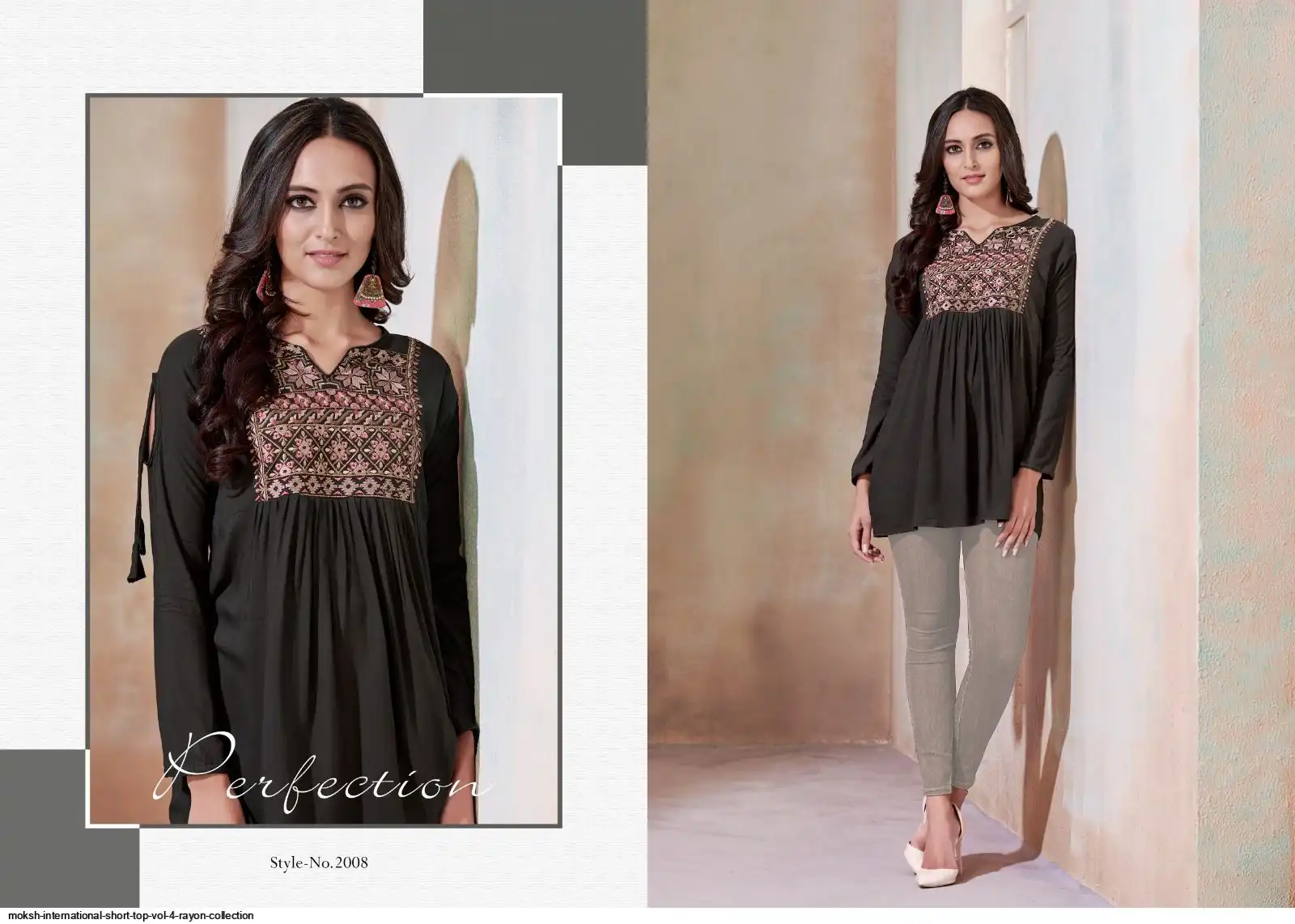 MOKSH INTERNATIONAL SHORT TOP VOL 4 RAYON COLLECTION 2008