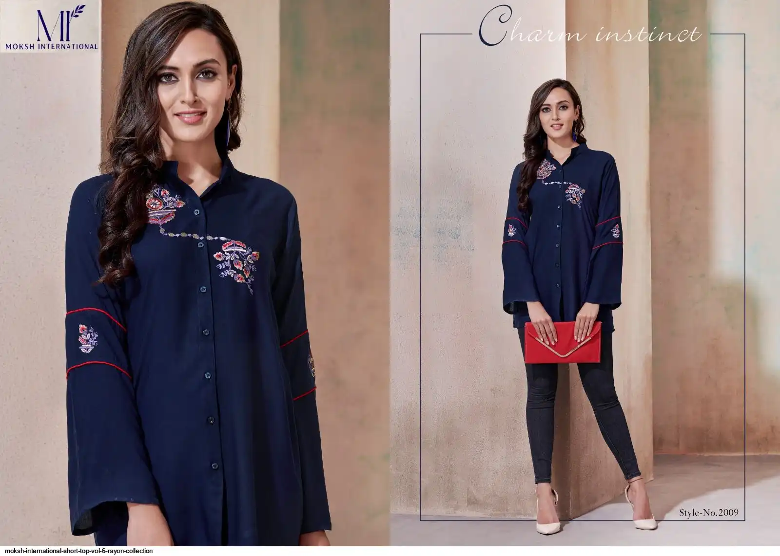 MOKSH INTERNATIONAL SHORT TOP VOL 6 RAYON COLLECTION 2009