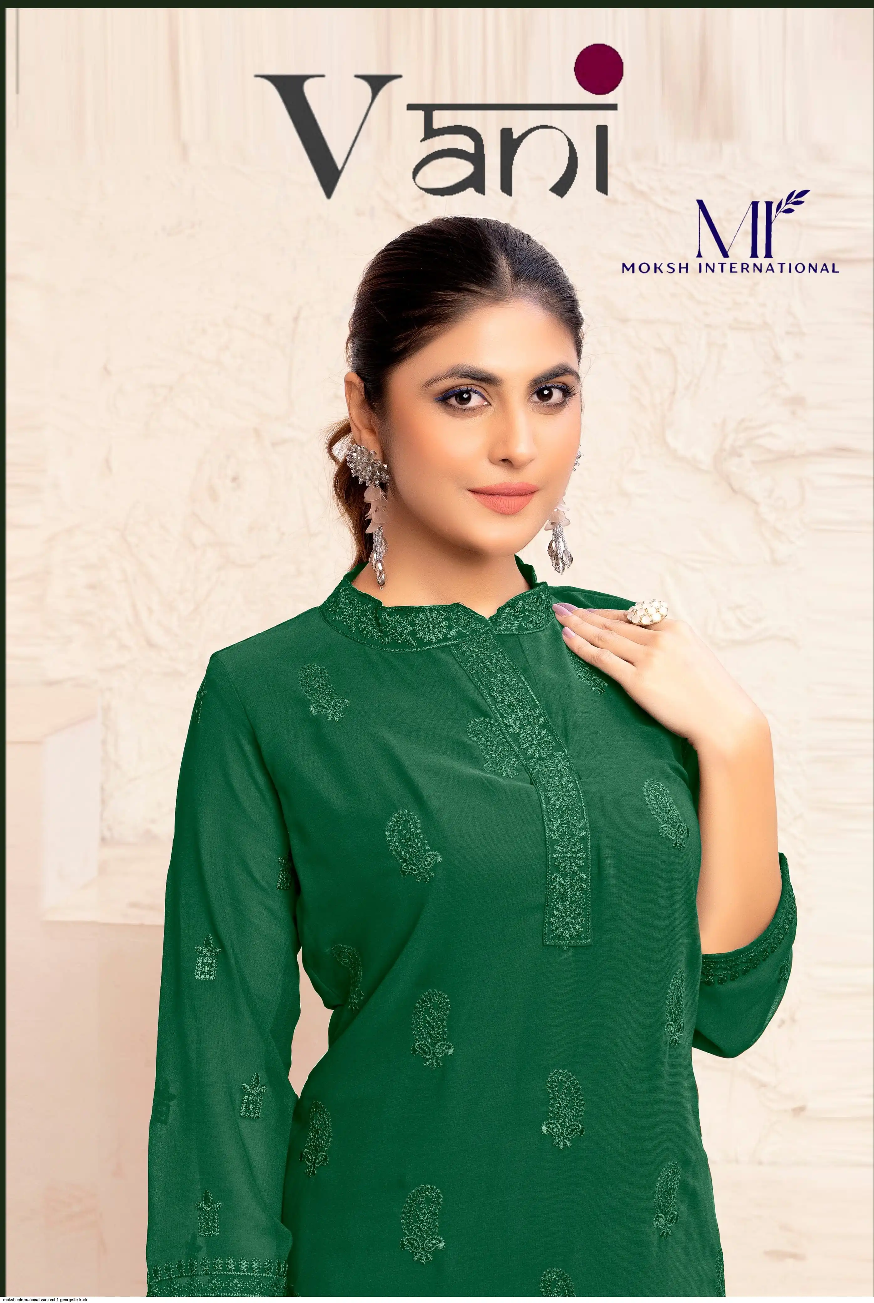 MOKSH INTERNATIONAL VANI VOL 1 GEORGETTE KURTI