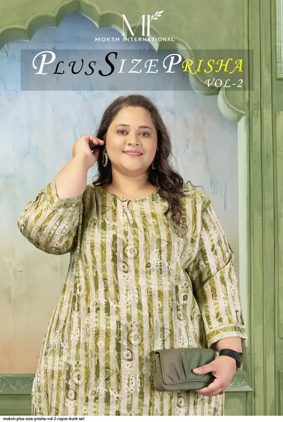 MOKSH PLUS SIZE PRISHA VOL 2 RAYON KURTI SET