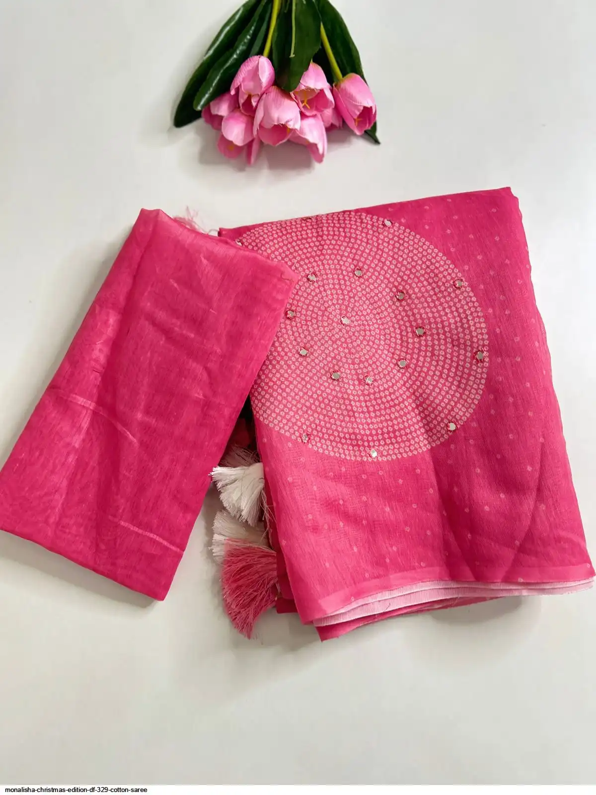 MONALISHA CHRISTMAS EDITION DF 329 COTTON SAREE 2