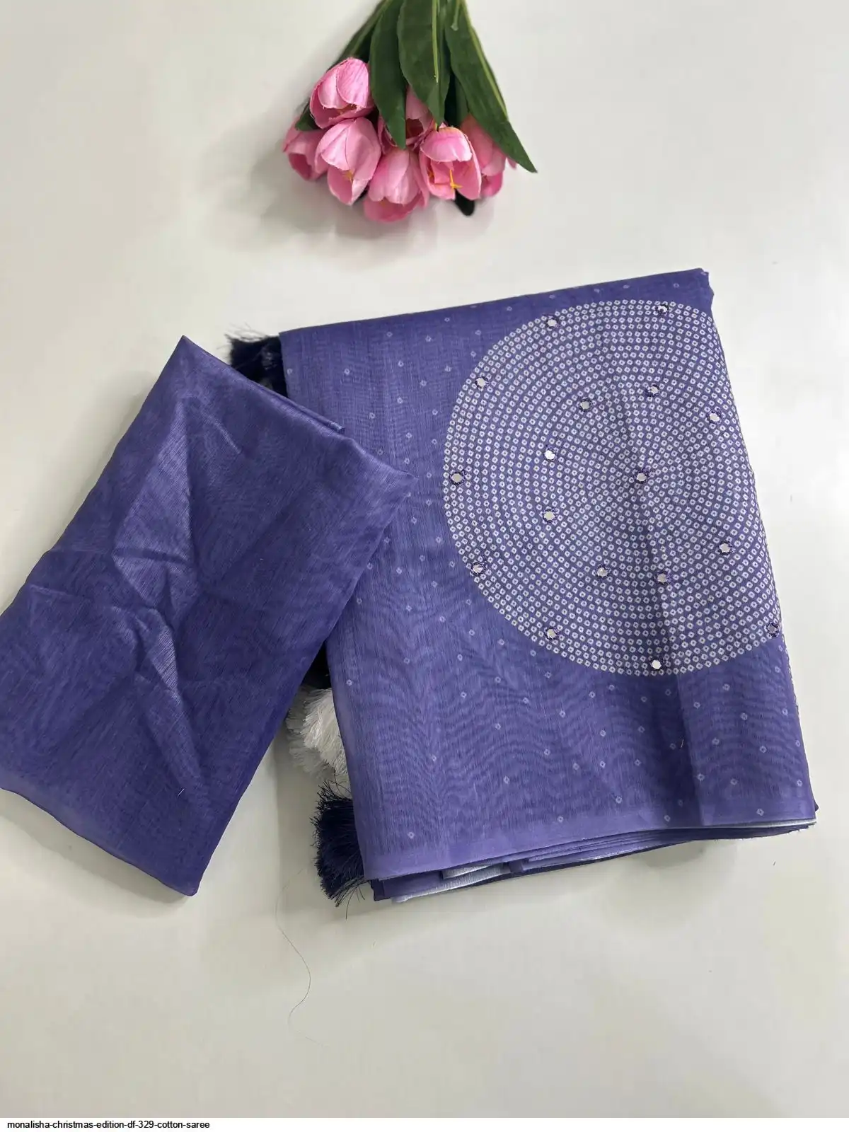 MONALISHA CHRISTMAS EDITION DF 329 COTTON SAREE 3