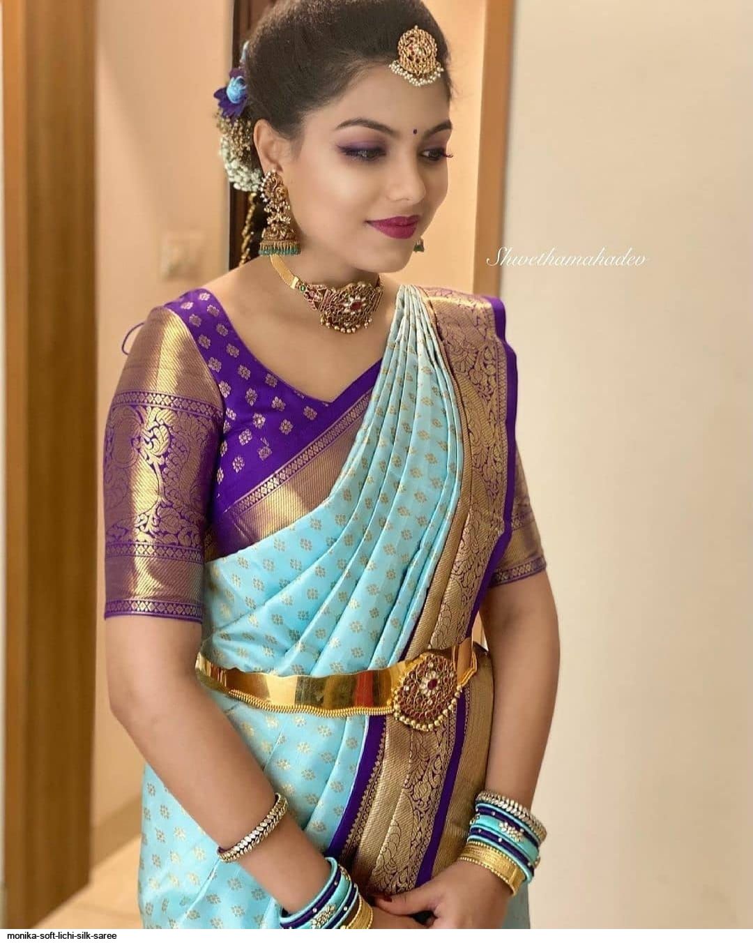 MONIKA SOFT LICHI SILK SAREE