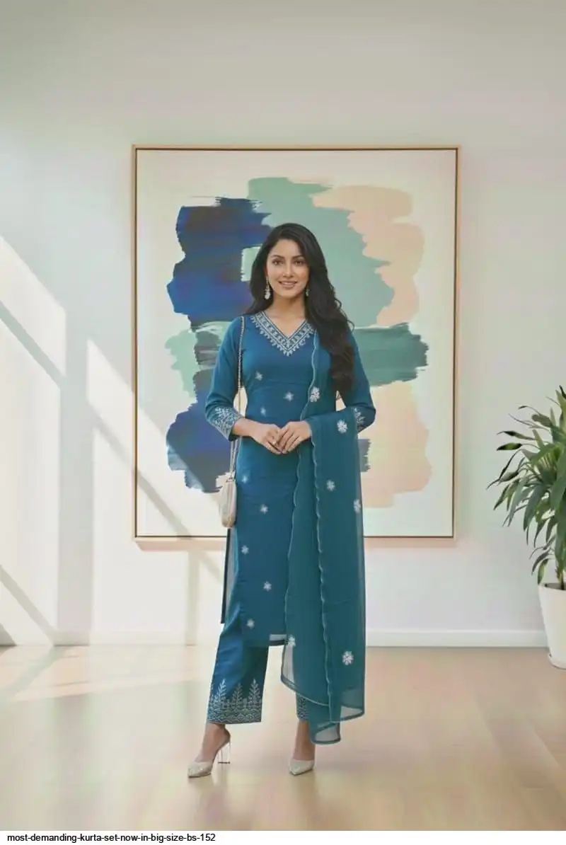 MOST DEMANDING KURTA SET NOW IN BIG SIZE BS 152 A