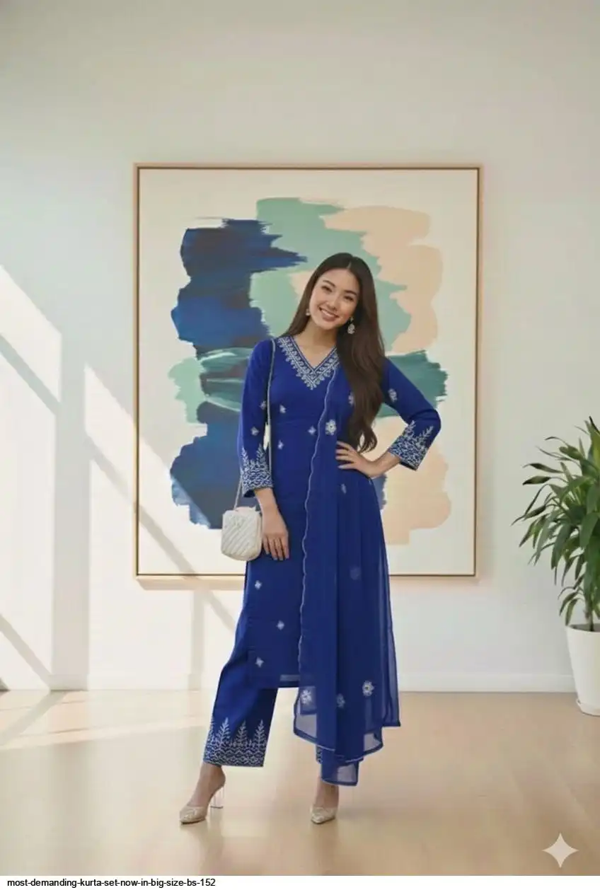 MOST DEMANDING KURTA SET NOW IN BIG SIZE BS 152 C