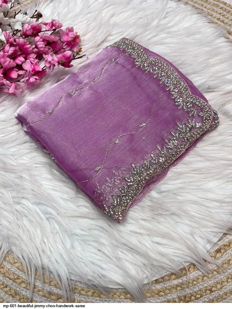 MP 601 BEAUTIFUL Jimmy Choo Handwork SAREE