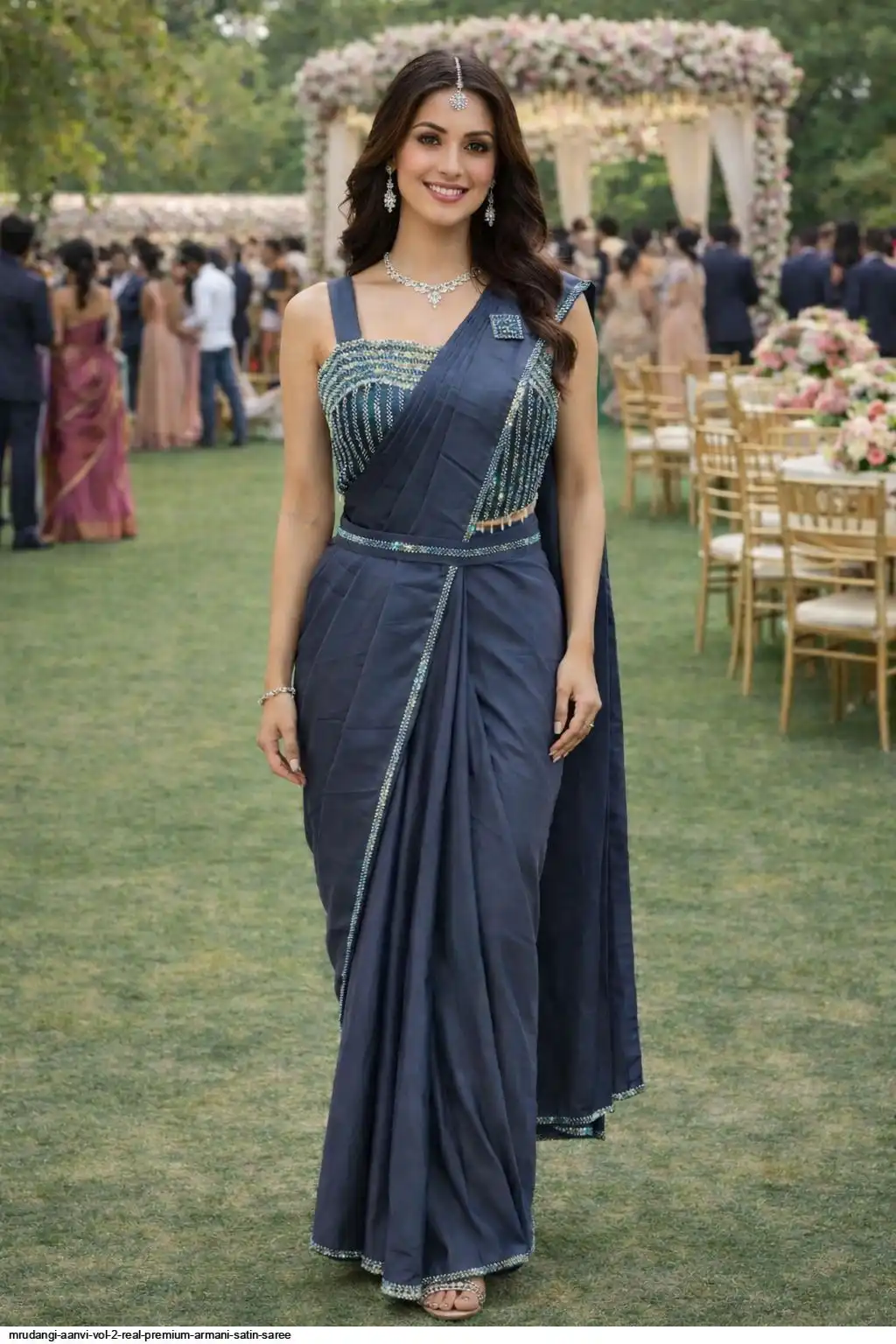 MRUDANGI AANVI VOL 2 REAL PREMIUM ARMANI SATIN SAREE 2