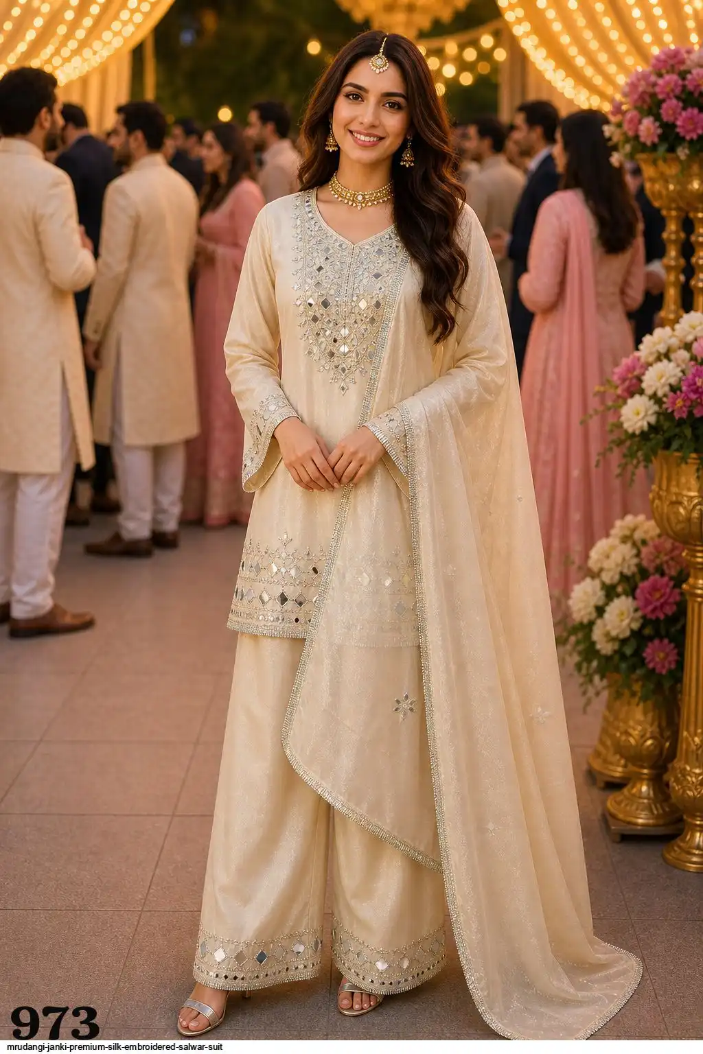 MRUDANGI JANKI PREMIUM SILK EMBROIDERED SALWAR SUIT 973