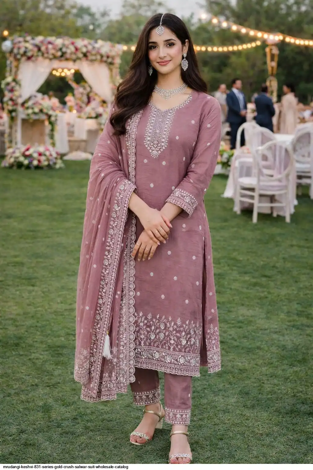 MRUDANGI KESHVI 831 SERIES GOLD CRUSH SALWAR SUIT WHOLESALE CATALOG 831