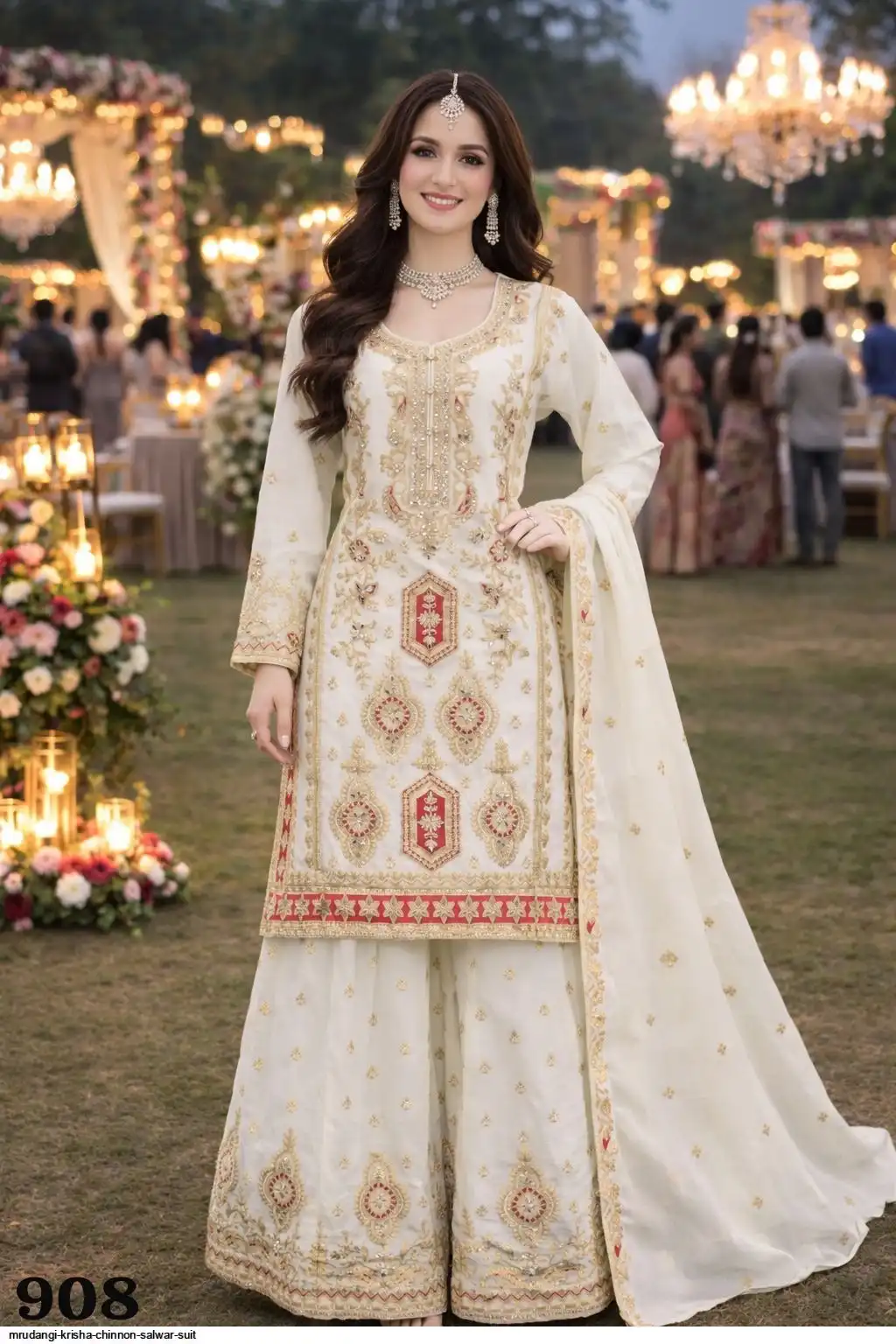 MRUDANGI KRISHA CHINNON SALWAR SUIT 908