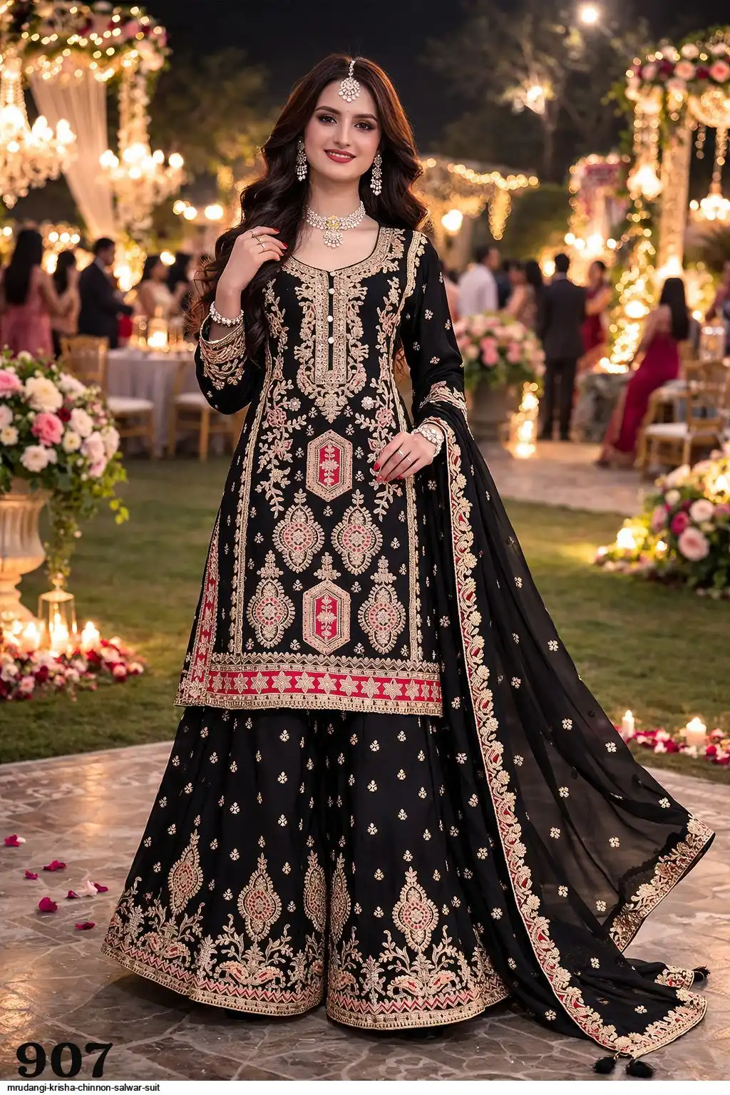 MRUDANGI KRISHA CHINNON SALWAR SUIT 907