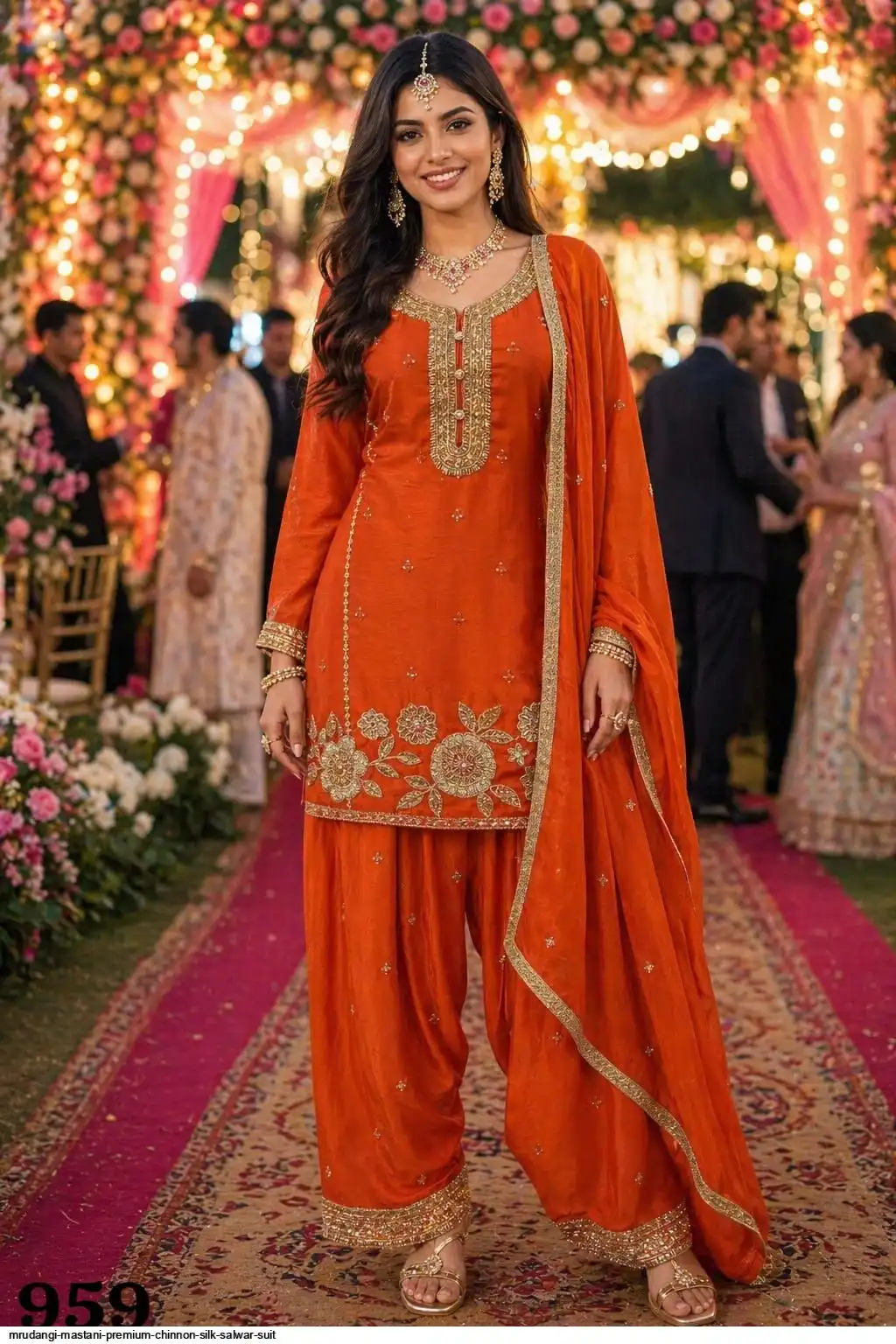 MRUDANGI MASTANI PREMIUM CHINNON SILK SALWAR SUIT 959