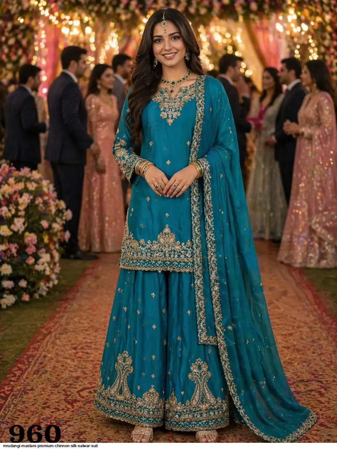 MRUDANGI MASTANI PREMIUM CHINNON SILK SALWAR SUIT 960