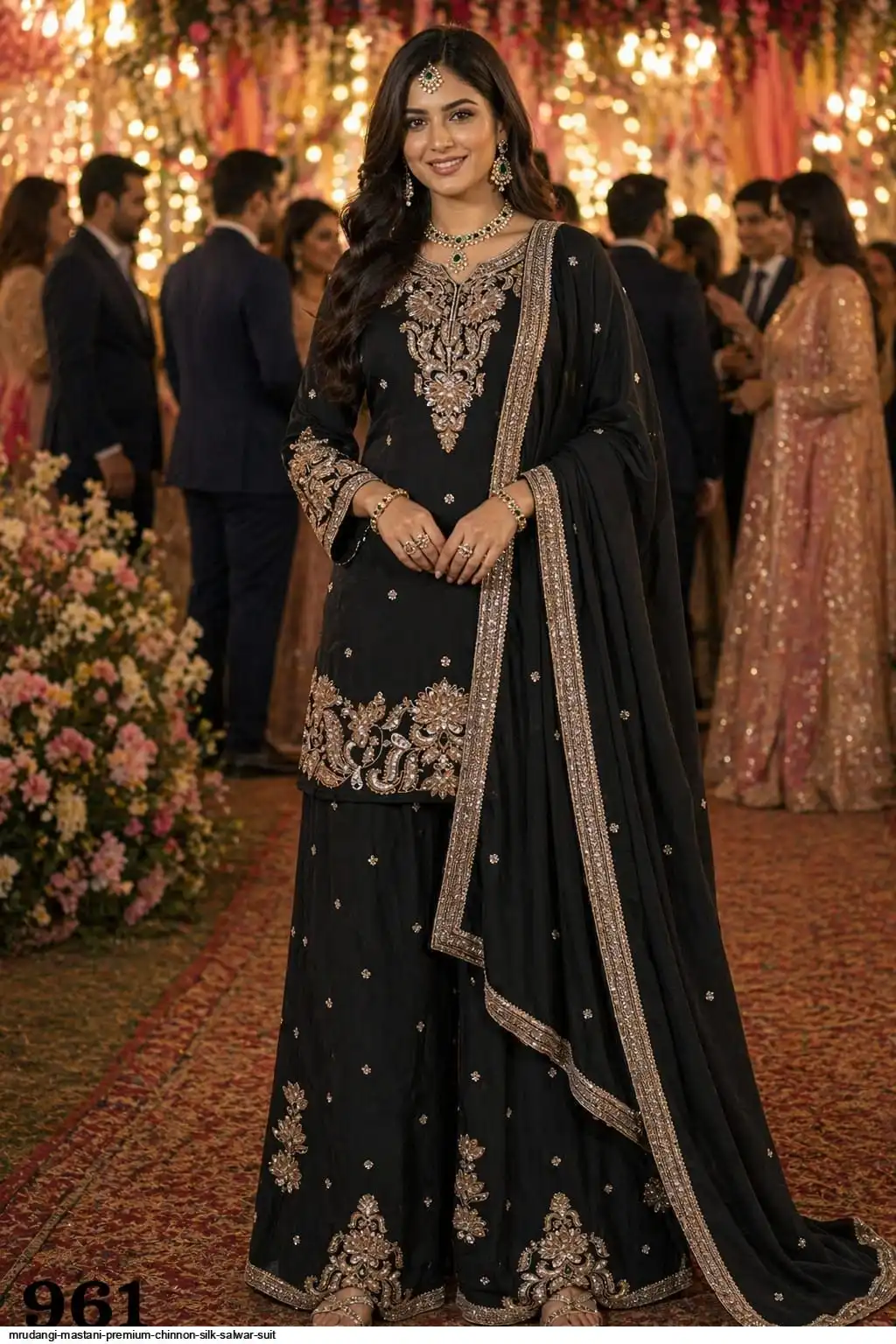 MRUDANGI MASTANI PREMIUM CHINNON SILK SALWAR SUIT 961