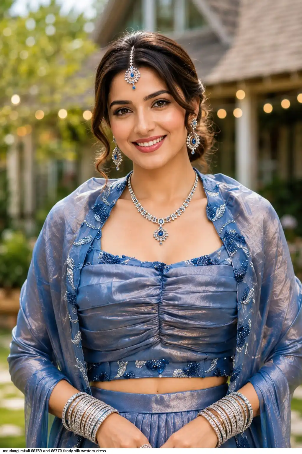 MRUDANGI MITALI 66769 AND 66770 FANDY SILK WESTERN DRESS 2
