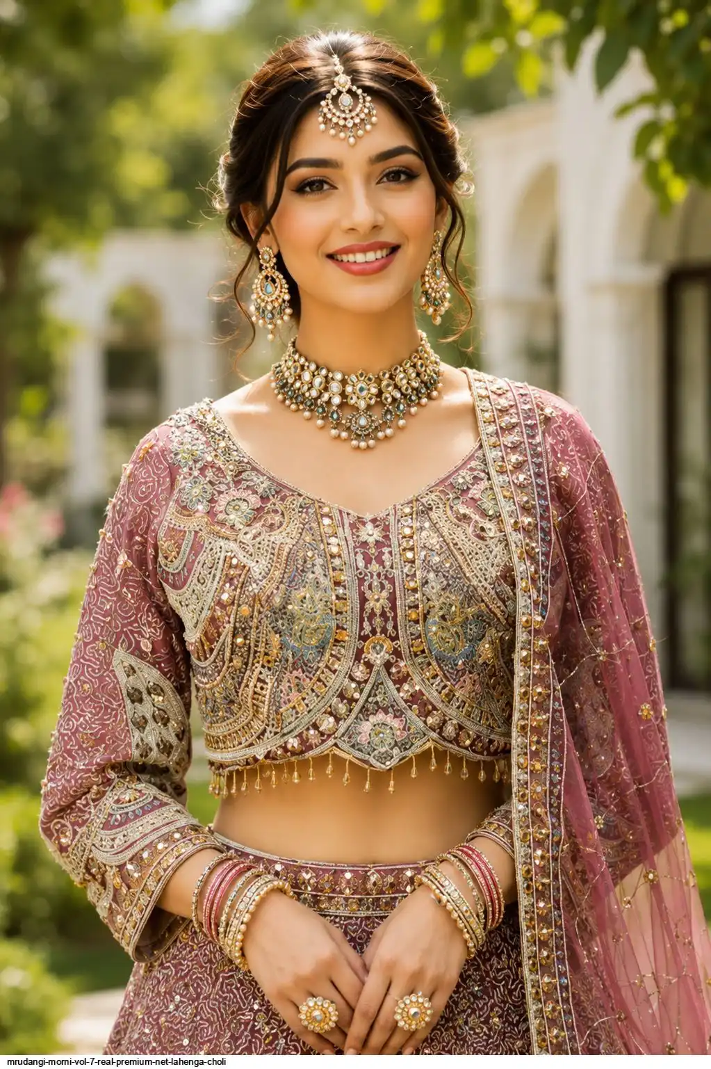MRUDANGI MORNI VOL 7 REAL PREMIUM NET LAHENGA CHOLI 1