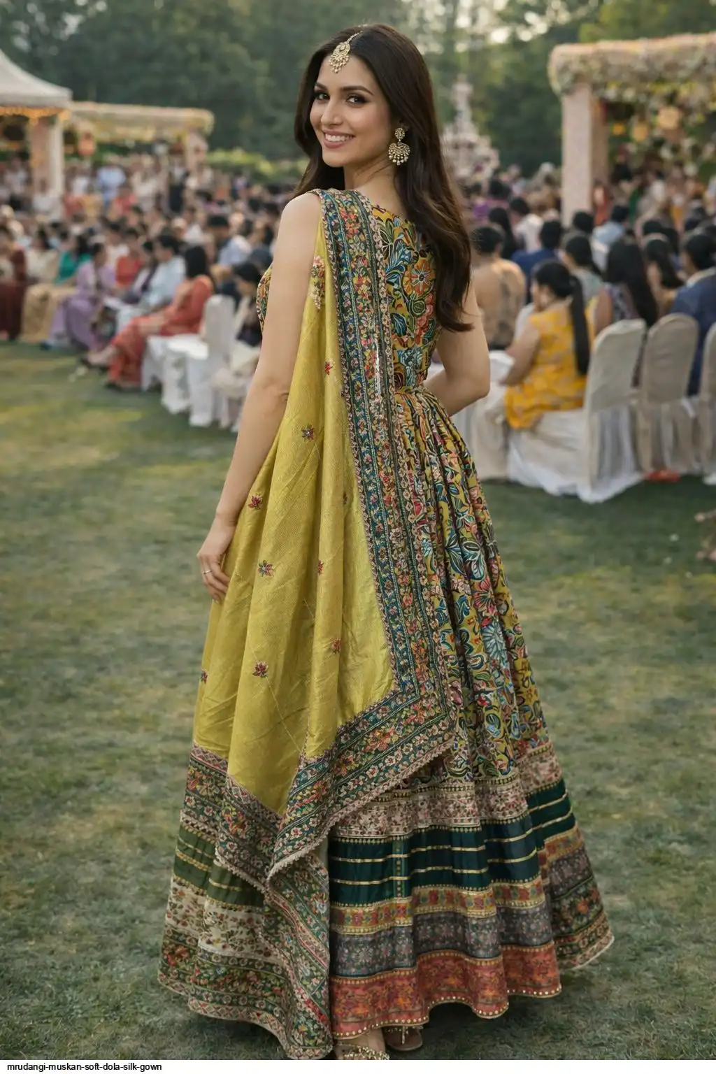 MRUDANGI MUSKAN SOFT DOLA SILK GOWN A