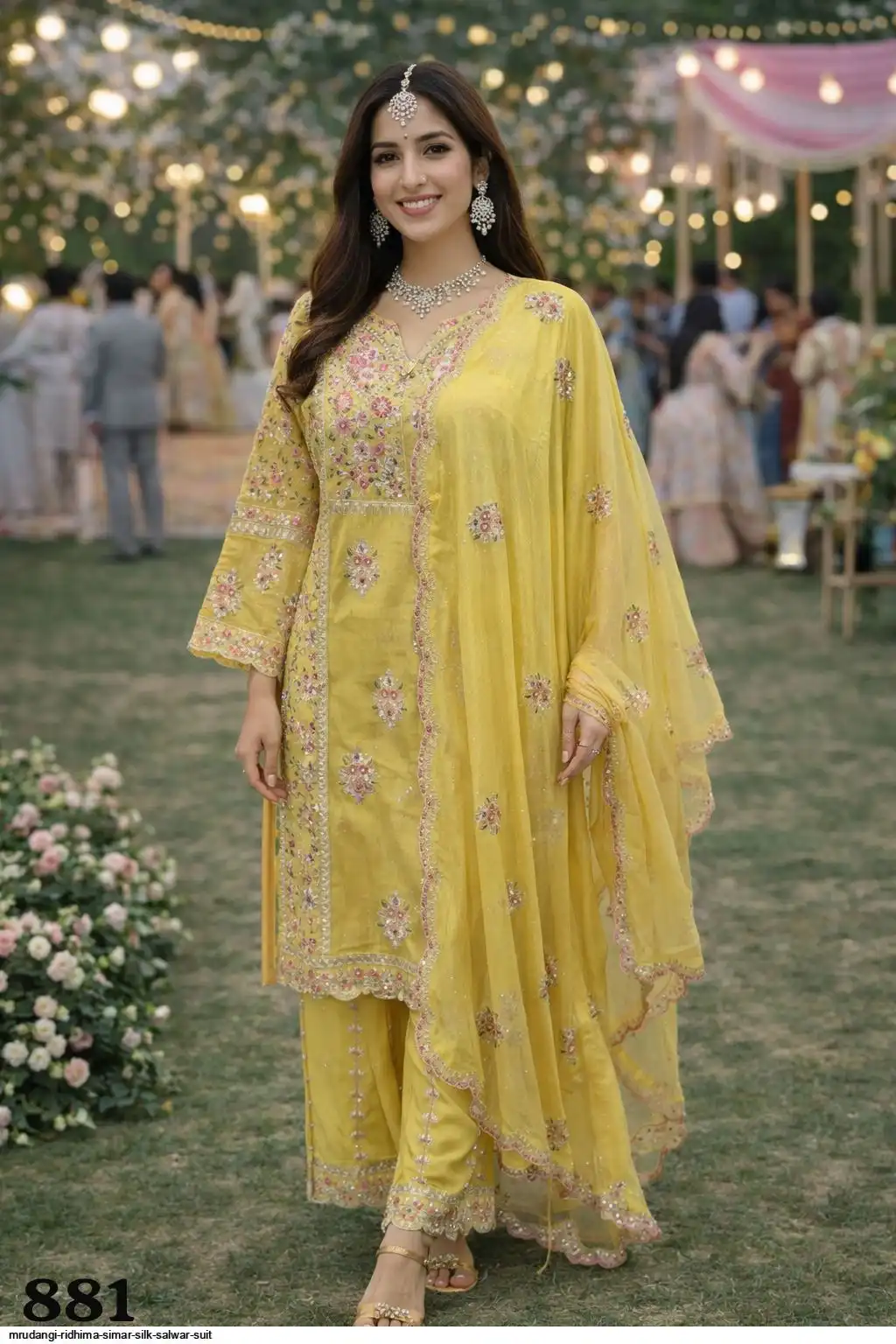 MRUDANGI RIDHIMA SIMAR SILK SALWAR SUIT 881