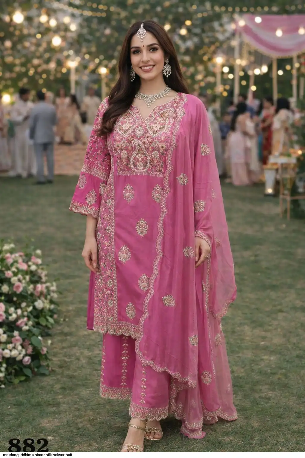 MRUDANGI RIDHIMA SIMAR SILK SALWAR SUIT 882